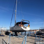 Die La Bonita auf dem Trockendock