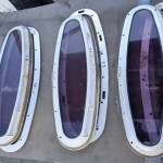 Rumpffenster wurden zur Wartung demontiert