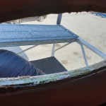 Rumpffenster wurden zur Wartung demontiert