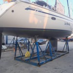 Zertifiziertes Antifouling ist aufgetragen