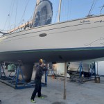 Zertifiziertes Antifouling ist aufgetragen