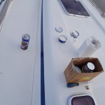 Kleine Ausbesserungsarbeiten am Gelcoat